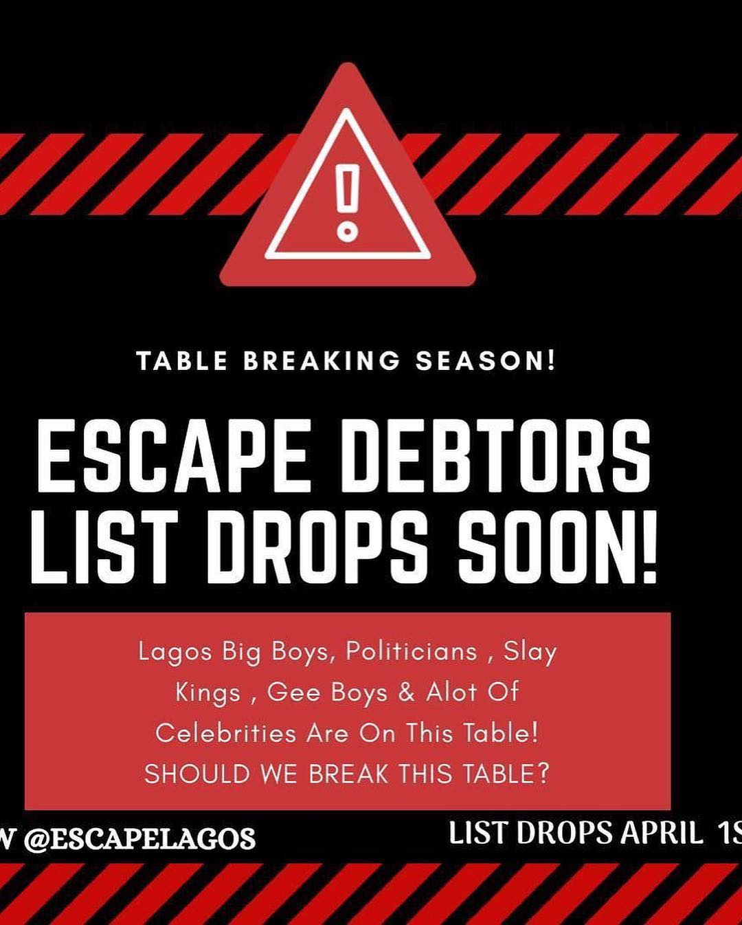 War Coming:escape Club Owner Set To Release Name Of Celebrities Debtors, After Tiwa Fvck You Cover