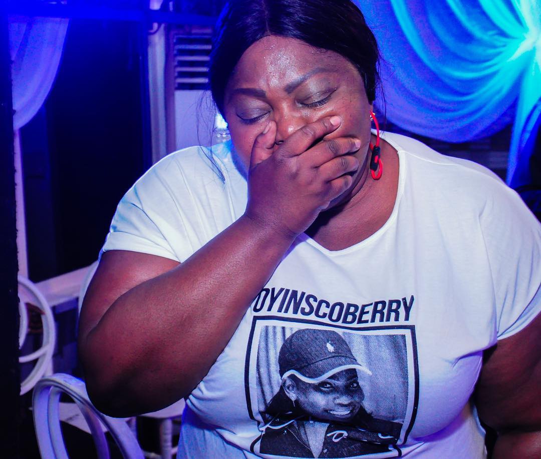 Eniola Badmus In Tears as She Buries Her Friend