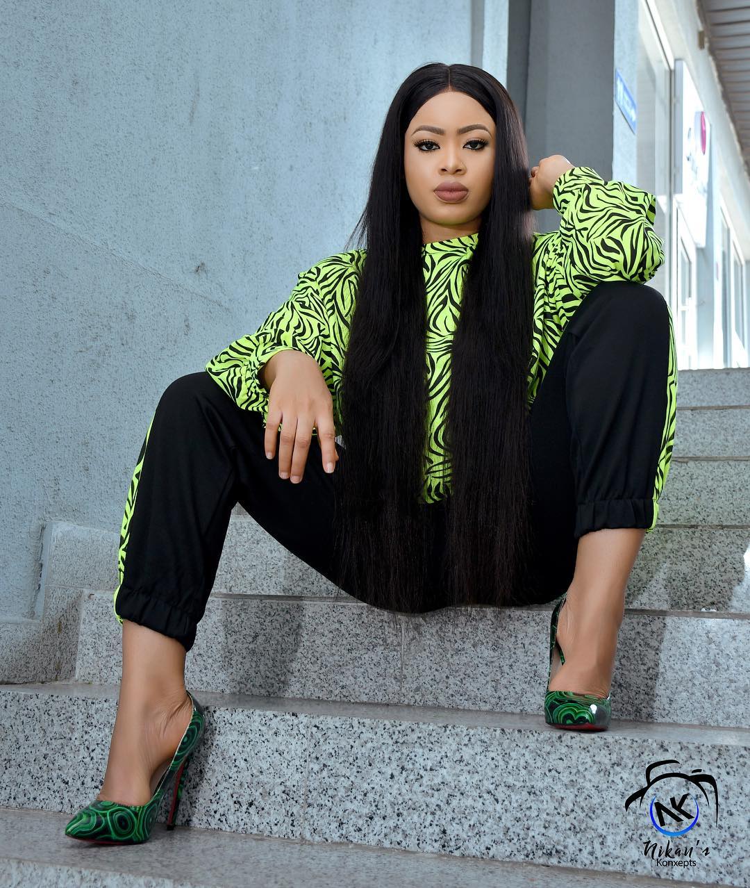 Secure The Bag: Nina Advise As She Slays In All Green