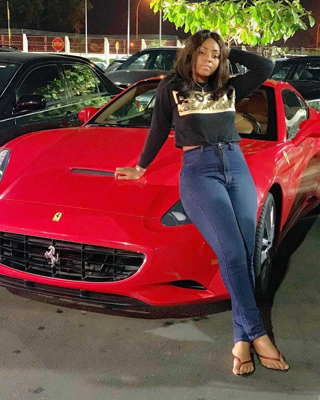 Regina Daniel Flaunt New Ferrari
