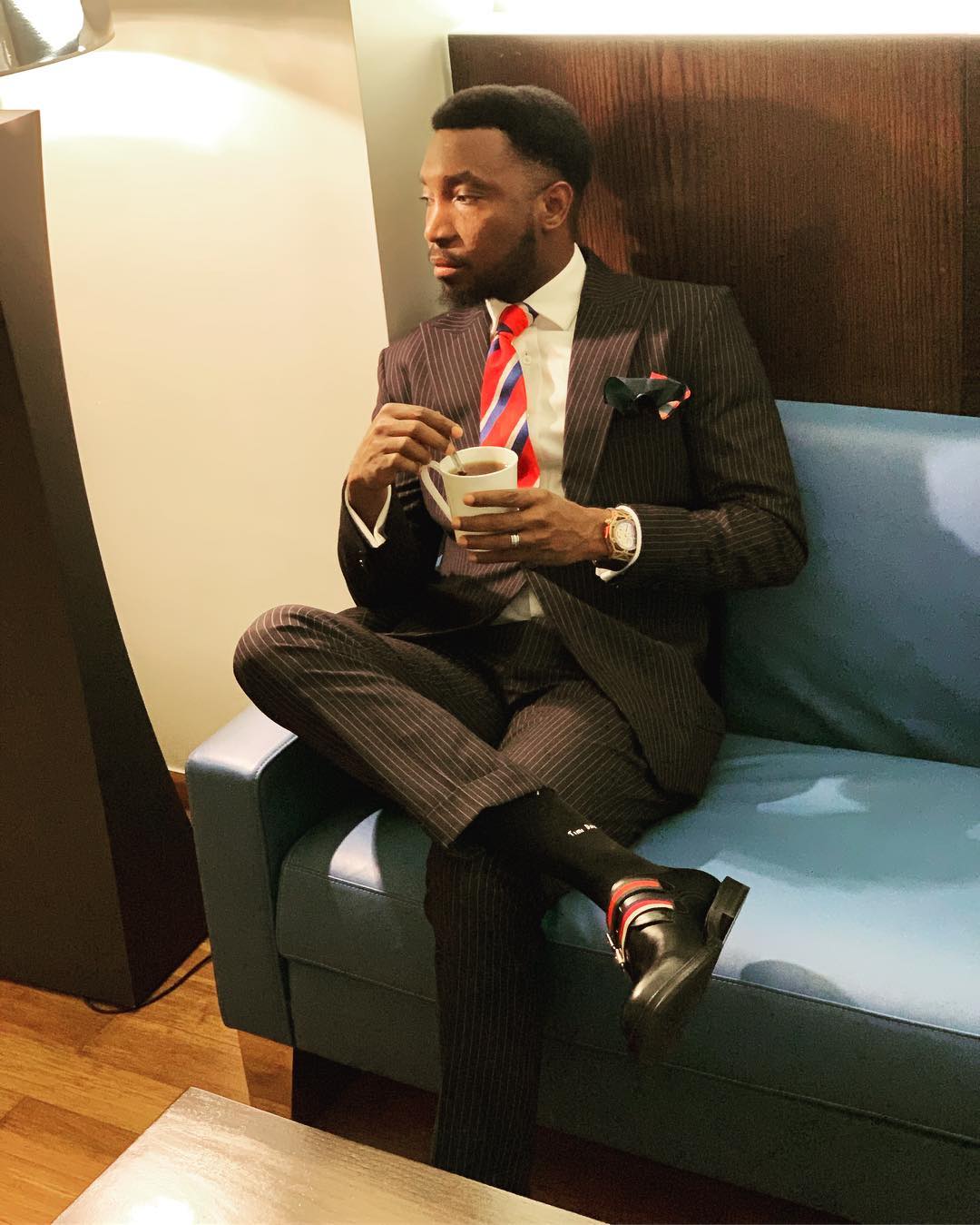 Timi Dakolo Mocks Kemi Olunloyo, As He Arrived London For New Music Project
