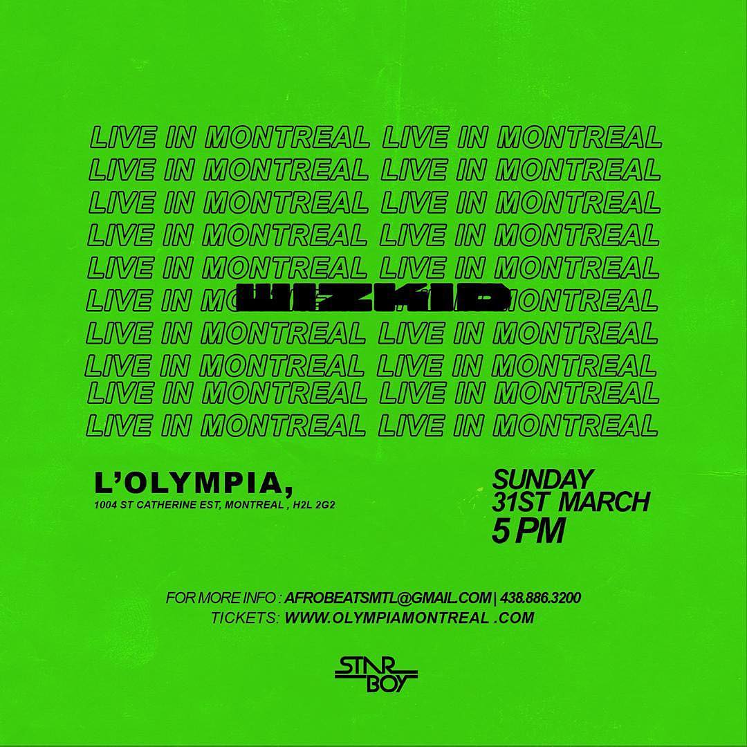 Wizkid Shutdown The L'Olympia Montreal