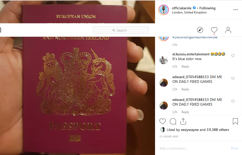 Woli Arole Denies His Nigerian Origin