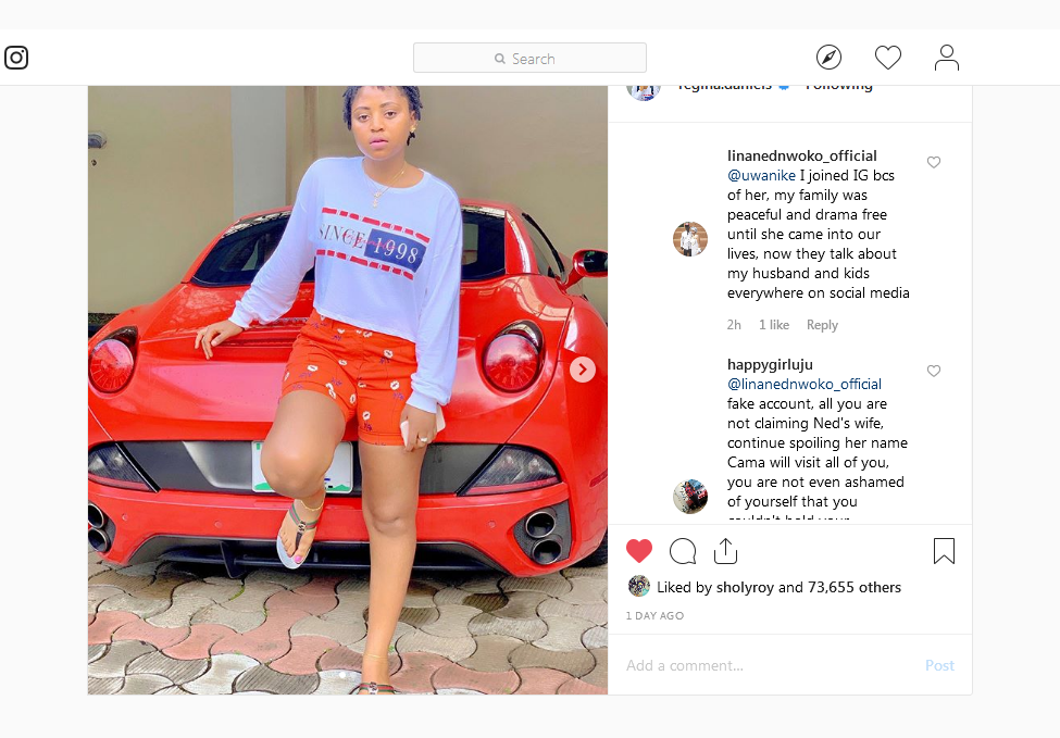 Regina Daniels Used Charm To Get My Husband - Lina (Ned's 5th Wife) Cries Out