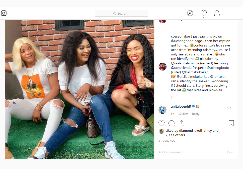 Beef Alert: Cossy Ojiakor Calls Halima Abubakar A Snake