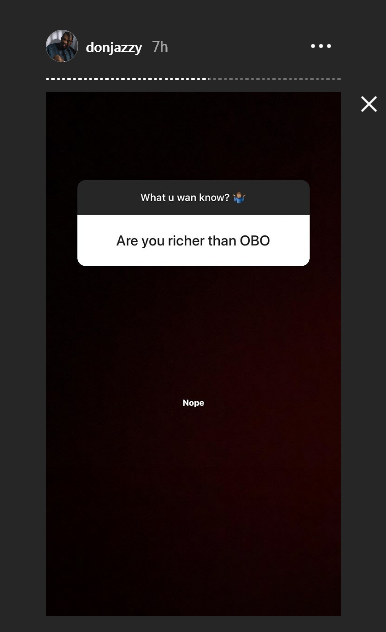 Don Jazzy Confirms Davido Is Richer Than Him