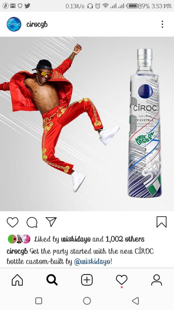 Ciroc Names Part Of Their Company After Wizkid