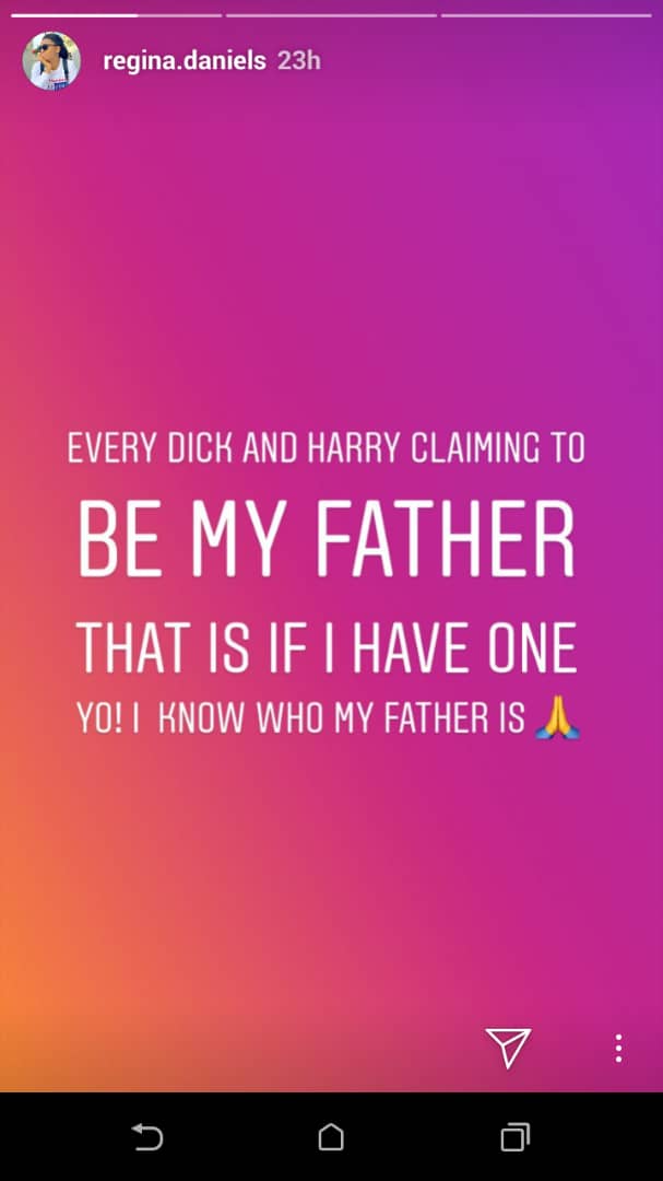 I Don't Have A Father - Regina Daniels