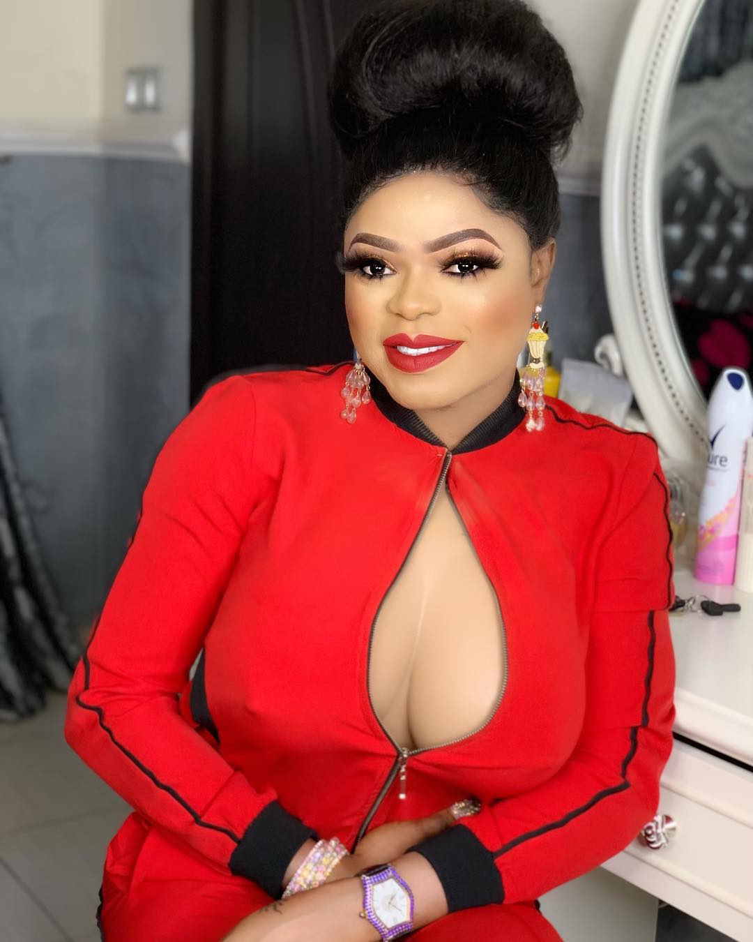 OMG: Bobrisky Goes Naked To Prove His Boobs Is Real (Video)