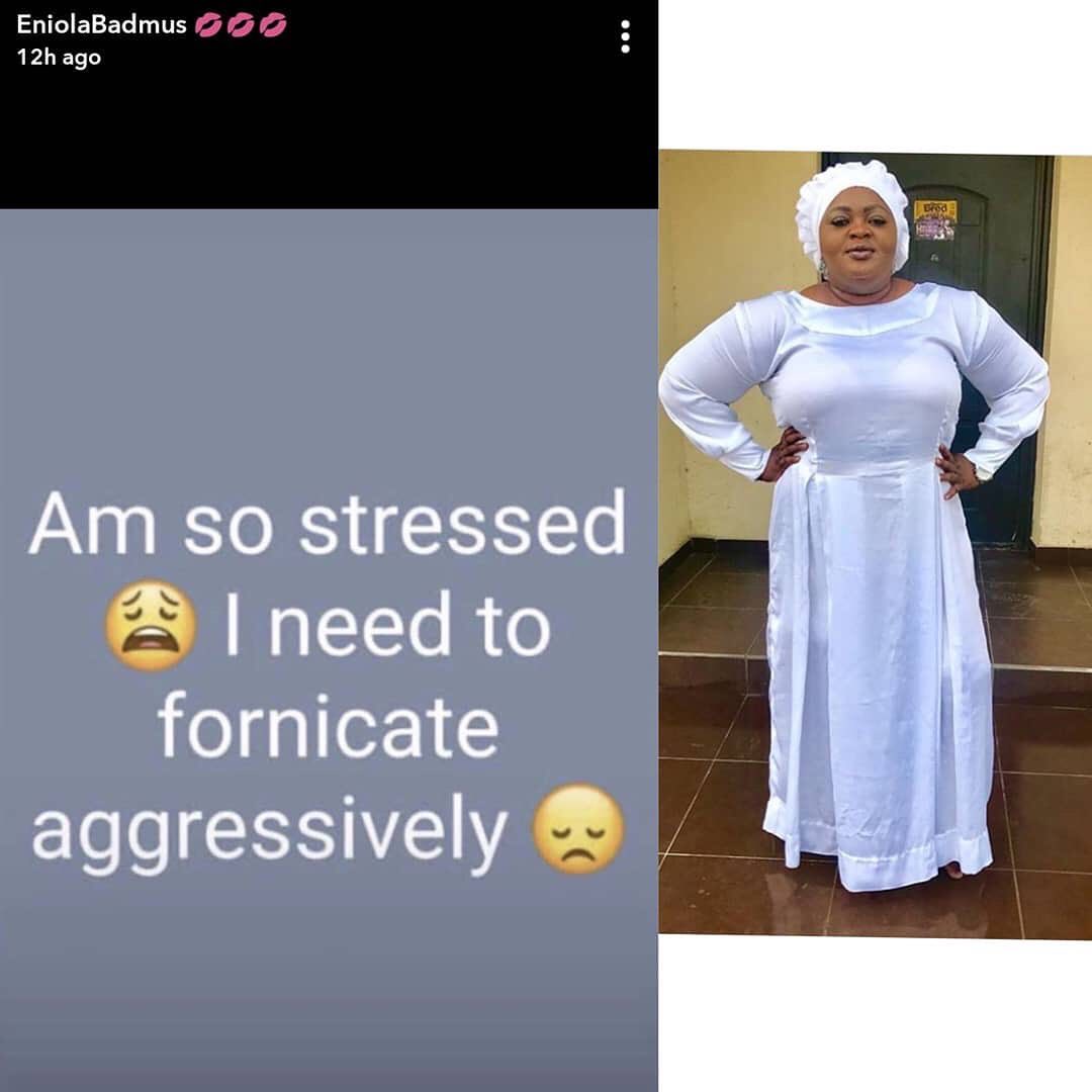 I Need To Fornicate Aggressively - Eniola Badmus Cries Out