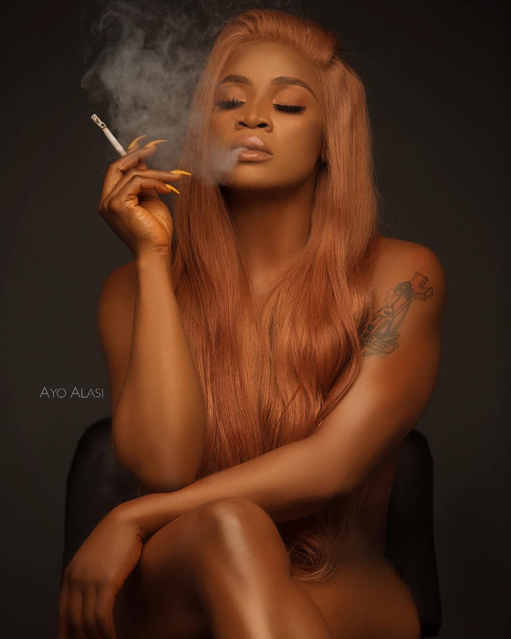 Nollywood Actress, Uche Ogbodo Displays Her Saggy Boobs