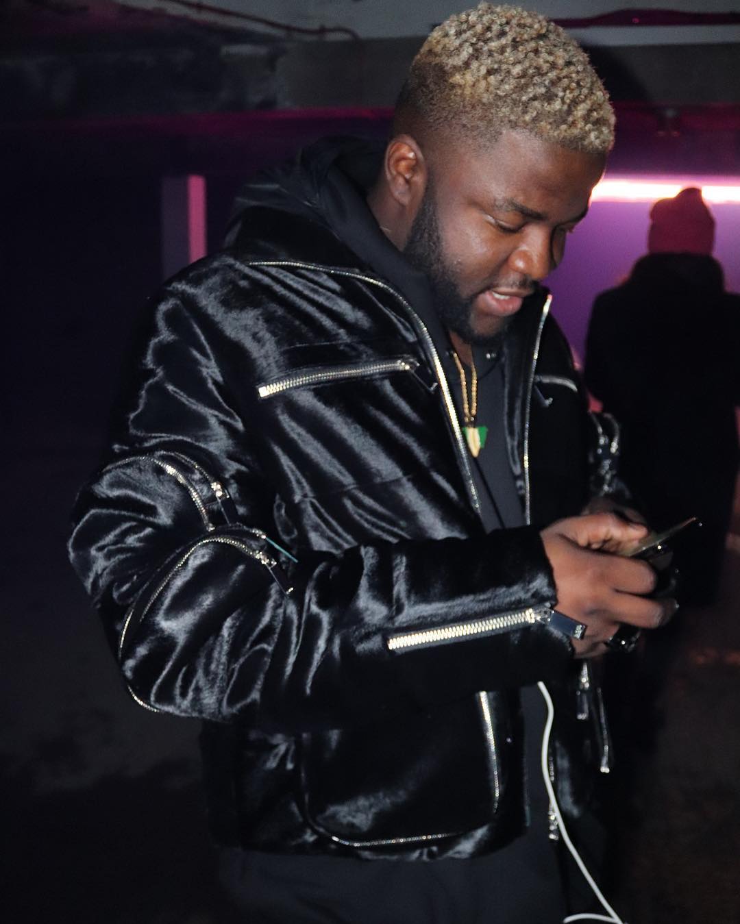Skales On The Phone With Legendary Bobby Brown