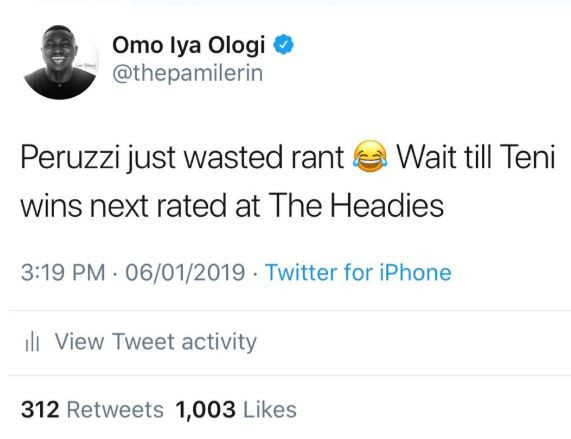 Peruzzi Beat Up Popular Social Media Influencer, The Pamilerin (Dr Pam Pam)