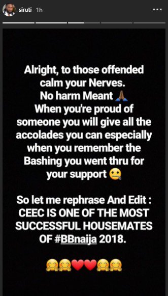 Princess And Uti Trade Words Over Ex-Big Brother Naija Housemate, Cee-C