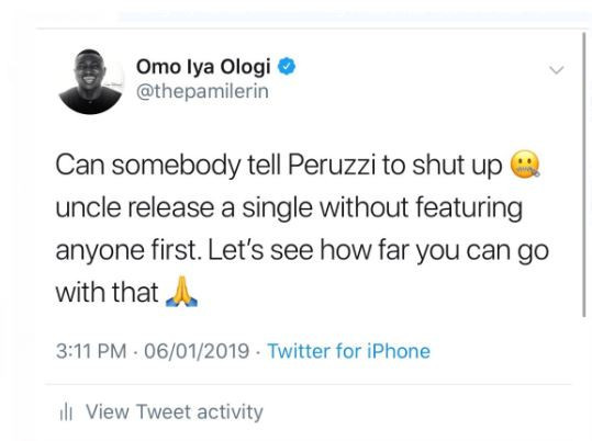 Peruzzi Beat Up Popular Social Media Influencer, The Pamilerin (Dr Pam Pam)