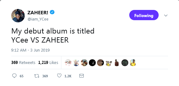 Rapper YCee Announces His Return In Style