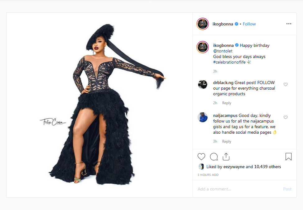 IK Ogbonna Sends Beautiful Birthday Wishes To Tonto Dikeh