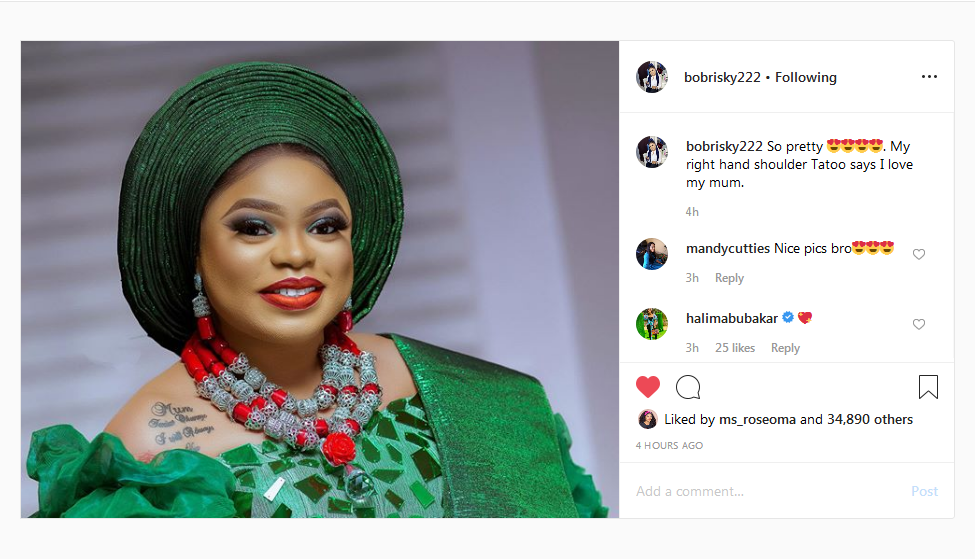 Bobrisky Finally Returns To Mum, After Abandoning Her For Years
