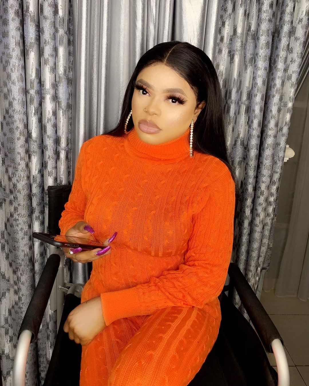 Bobrisky Finally Returns To Mum, After Abandoning Her For Years