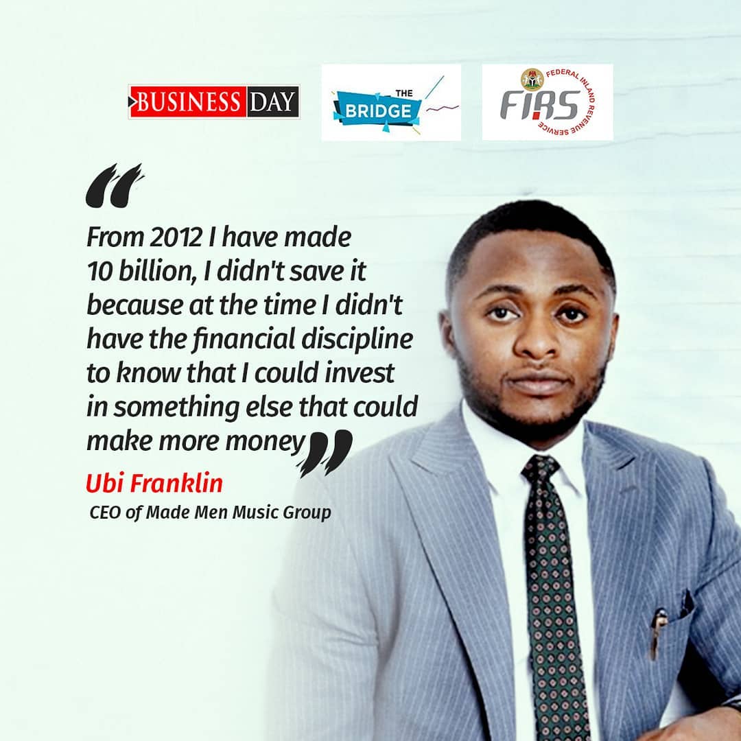 I Made N10 Billion In 7yrs - Ubi Franklin Reveals