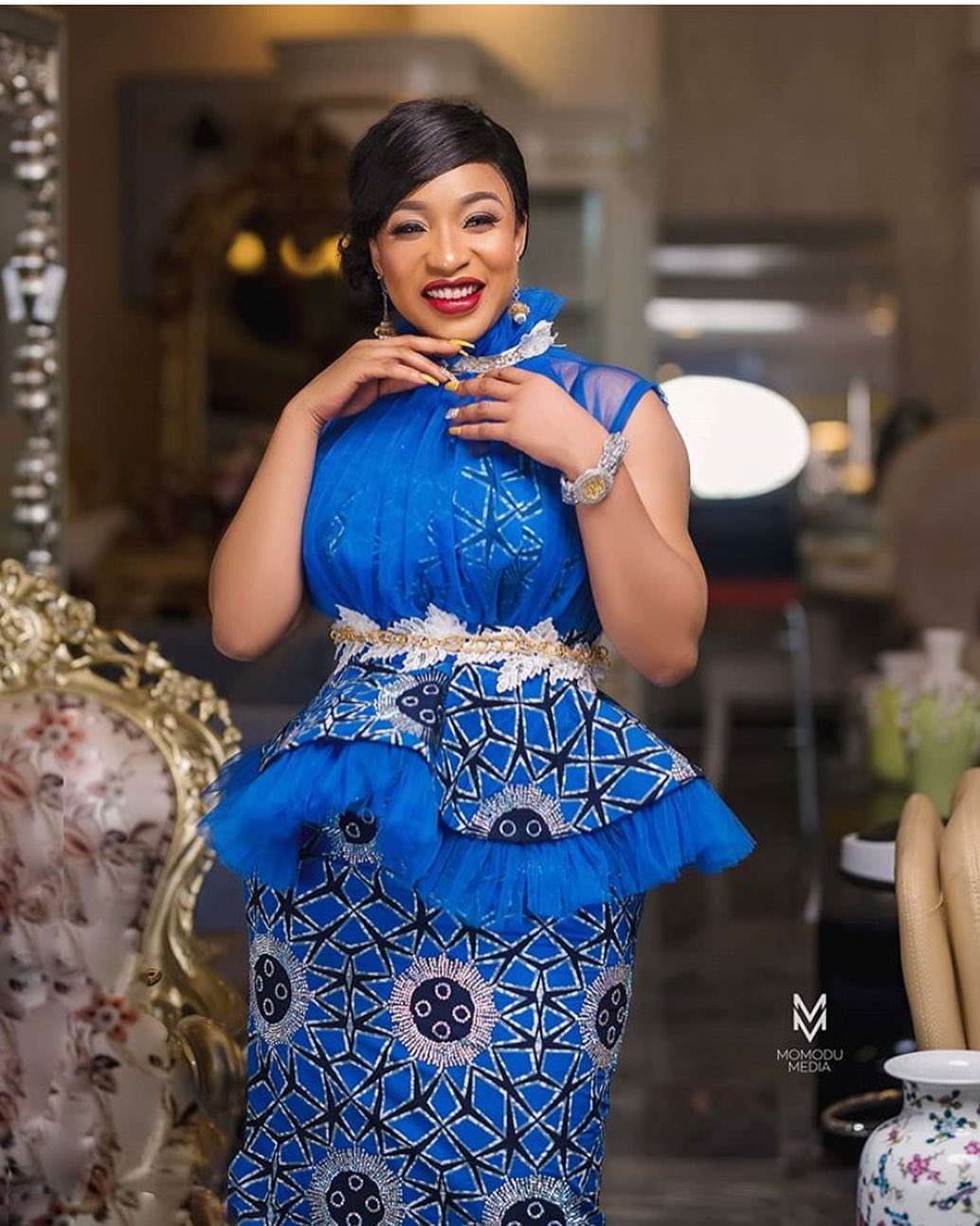 Tonto Dikeh Jets Off To France To Support The Super Falcons