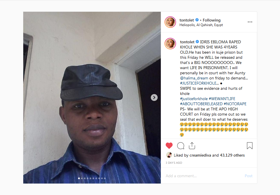 Tonto Dikeh Lead A Team Of Protesters To Seek Justice For Little Khloe (Videos)