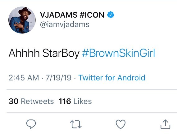 30 Celebrities Reaction To Beyonce's "Brown Skin Girl" Featuring Wizkid