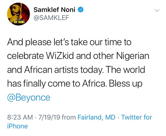 30 Celebrities Reaction To Beyonce's "Brown Skin Girl" Featuring Wizkid