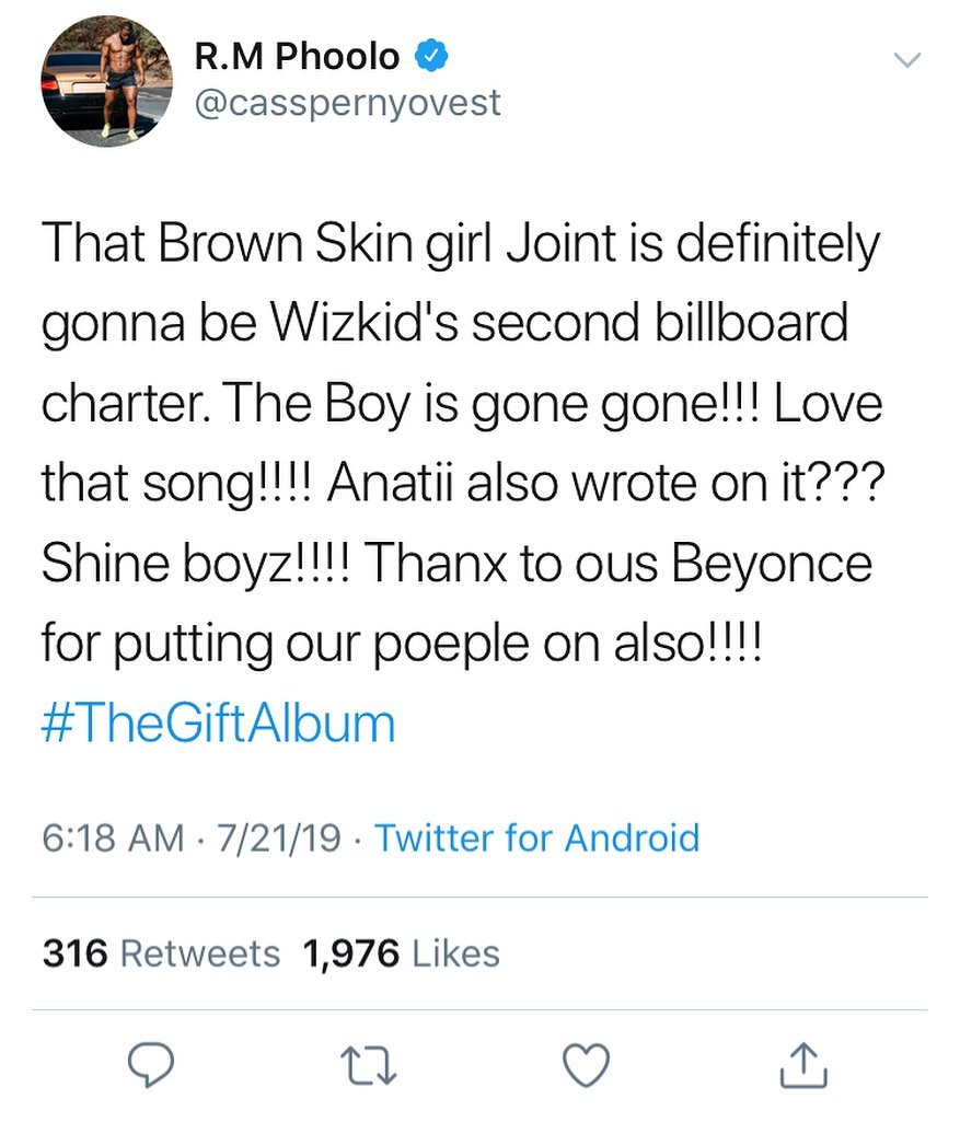30 Celebrities Reaction To Beyonce's "Brown Skin Girl" Featuring Wizkid