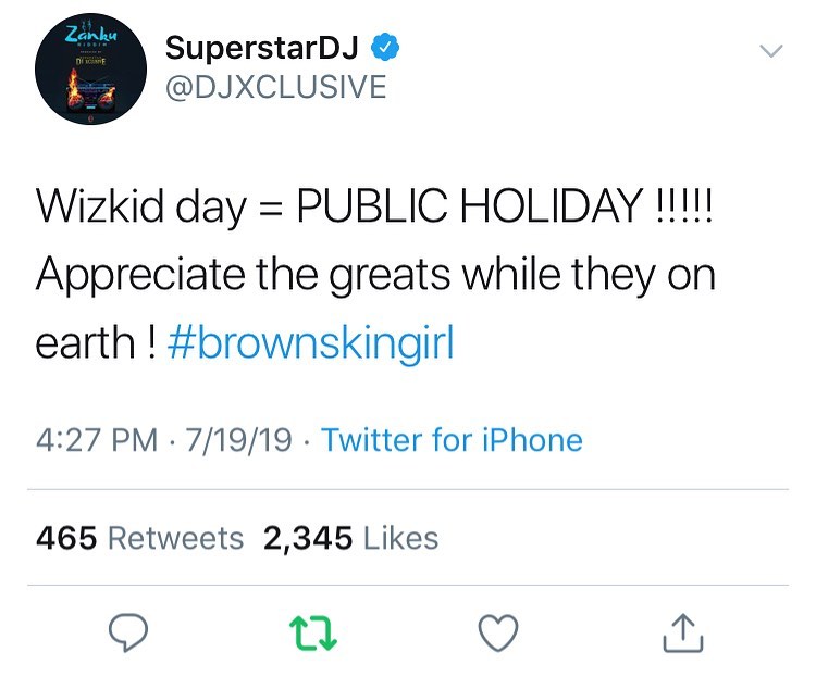 30 Celebrities Reaction To Beyonce's "Brown Skin Girl" Featuring Wizkid