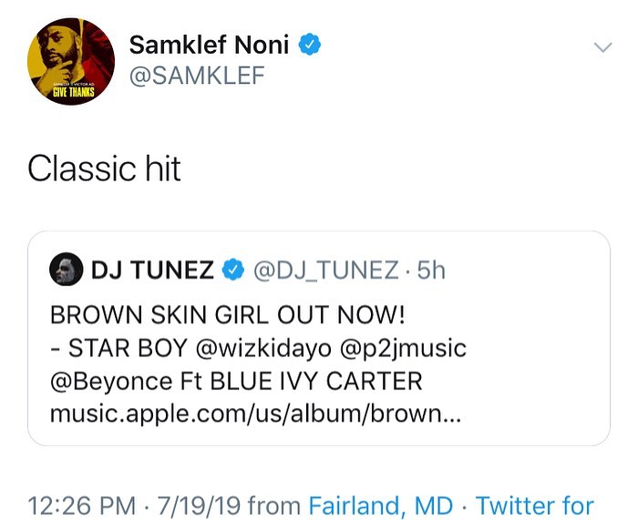 30 Celebrities Reaction To Beyonce's "Brown Skin Girl" Featuring Wizkid