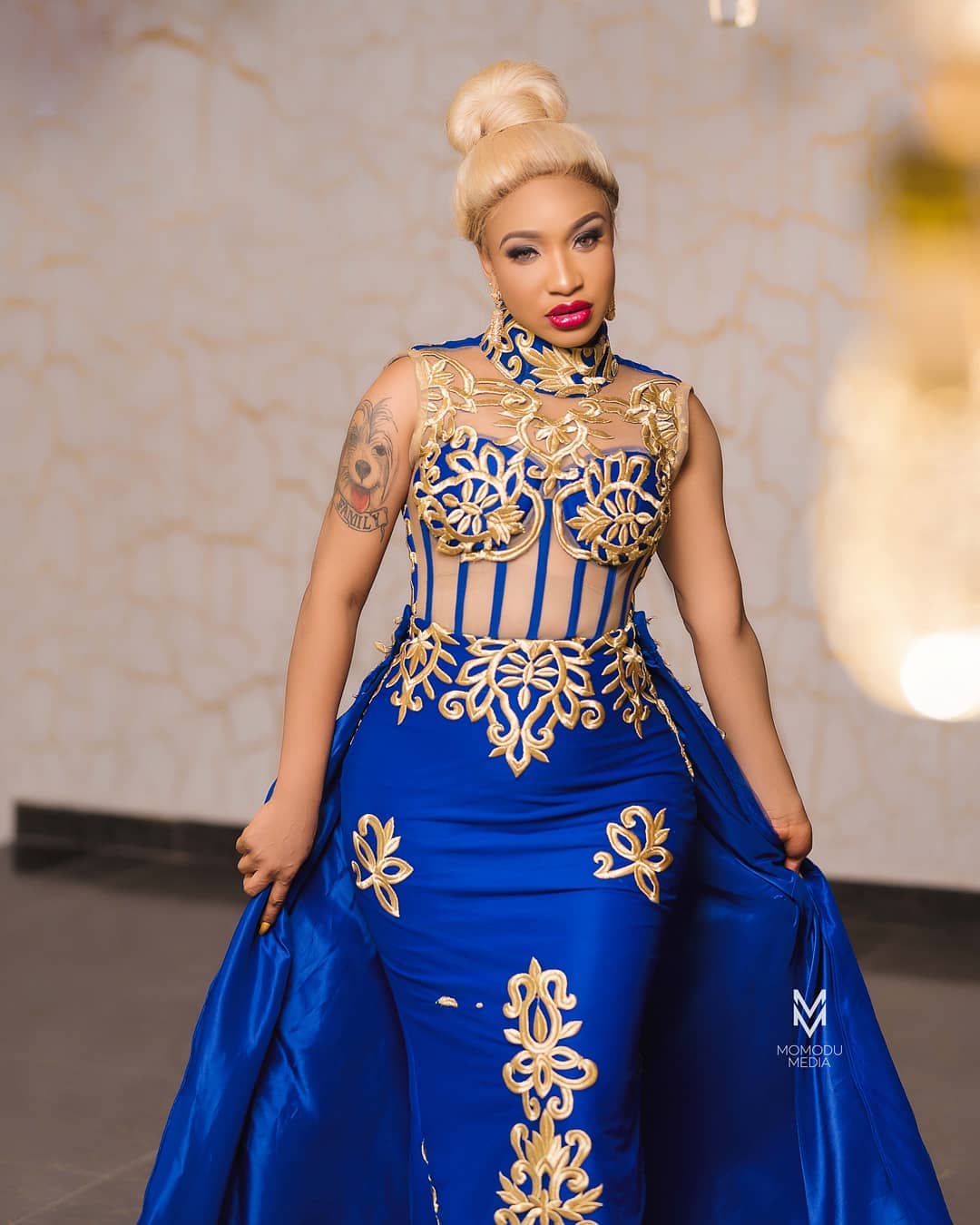 Tonto Dikeh Introduces A New Dance Move