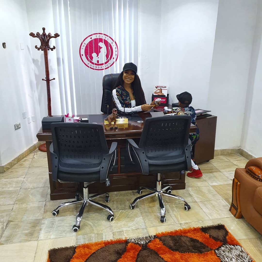 Tonto Dikeh Completes Her Multi Million Naira Office Building At Abuja