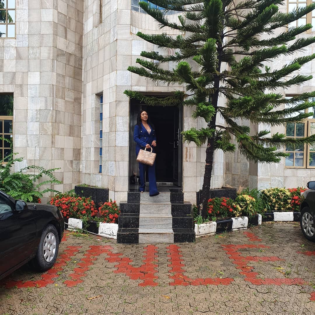 Tonto Dikeh Completes Her Multi Million Naira Office Building At Abuja