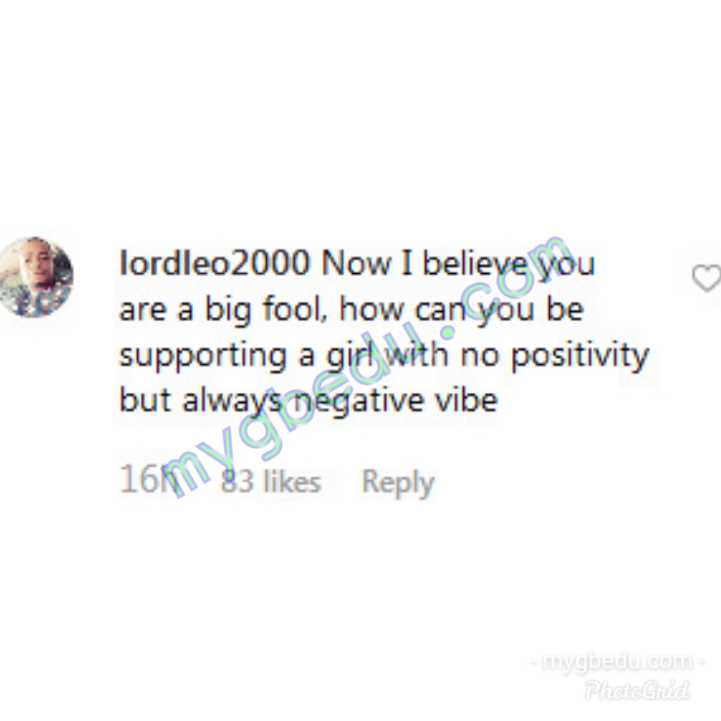 Now I Know You Are A Big Fool - Fan Blast Peter Okoye For Supporting Tacha