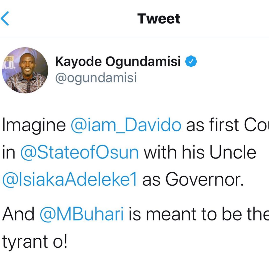 Davido Unleashed The Viper Venom On Kayode Ogundamisi